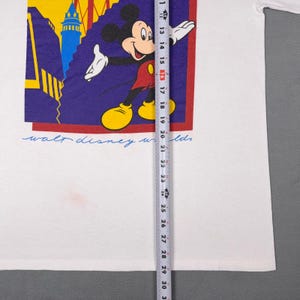 Vintage Walt Disney World Mickey Mouse T-Shirt White Large Made in USA Retro image 9