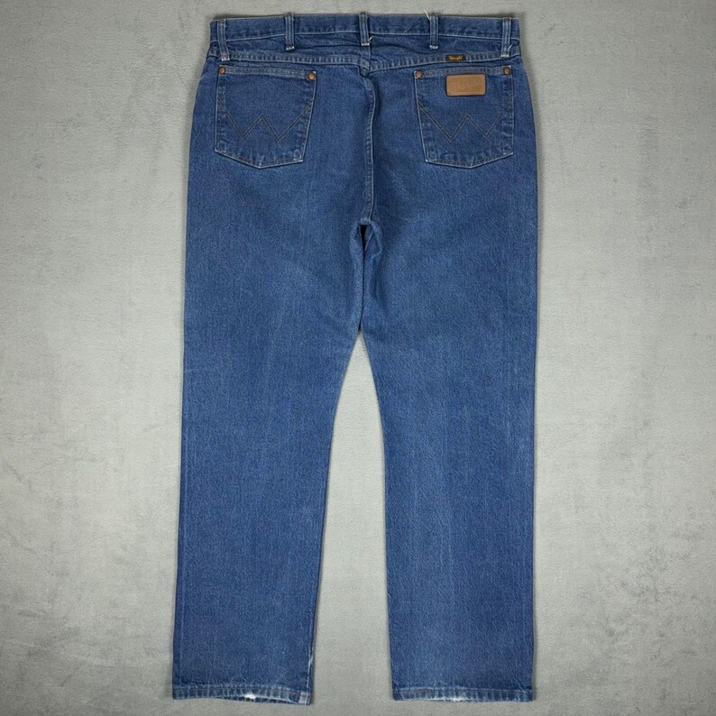 Vintage Wrangler 13MWZ Cowboy Cut Original Fit Jeans Blue Denim Men's 40x32 image 2