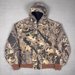 Chaqueta con capucha Liberty Rugged Outdoor Mossy Oak Camo estilo vintage de los 90, talla XL juvenil (18-20). imagen 1