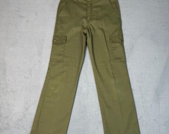 Pantalones cargo estilo años 80 de los Boy Scouts – Pantalones utilitarios verde oliva