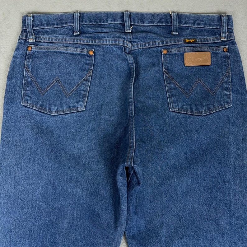 Vintage Wrangler 13MWZ Cowboy Cut Original Fit Jeans Blue Denim Men's 40x32 image 4