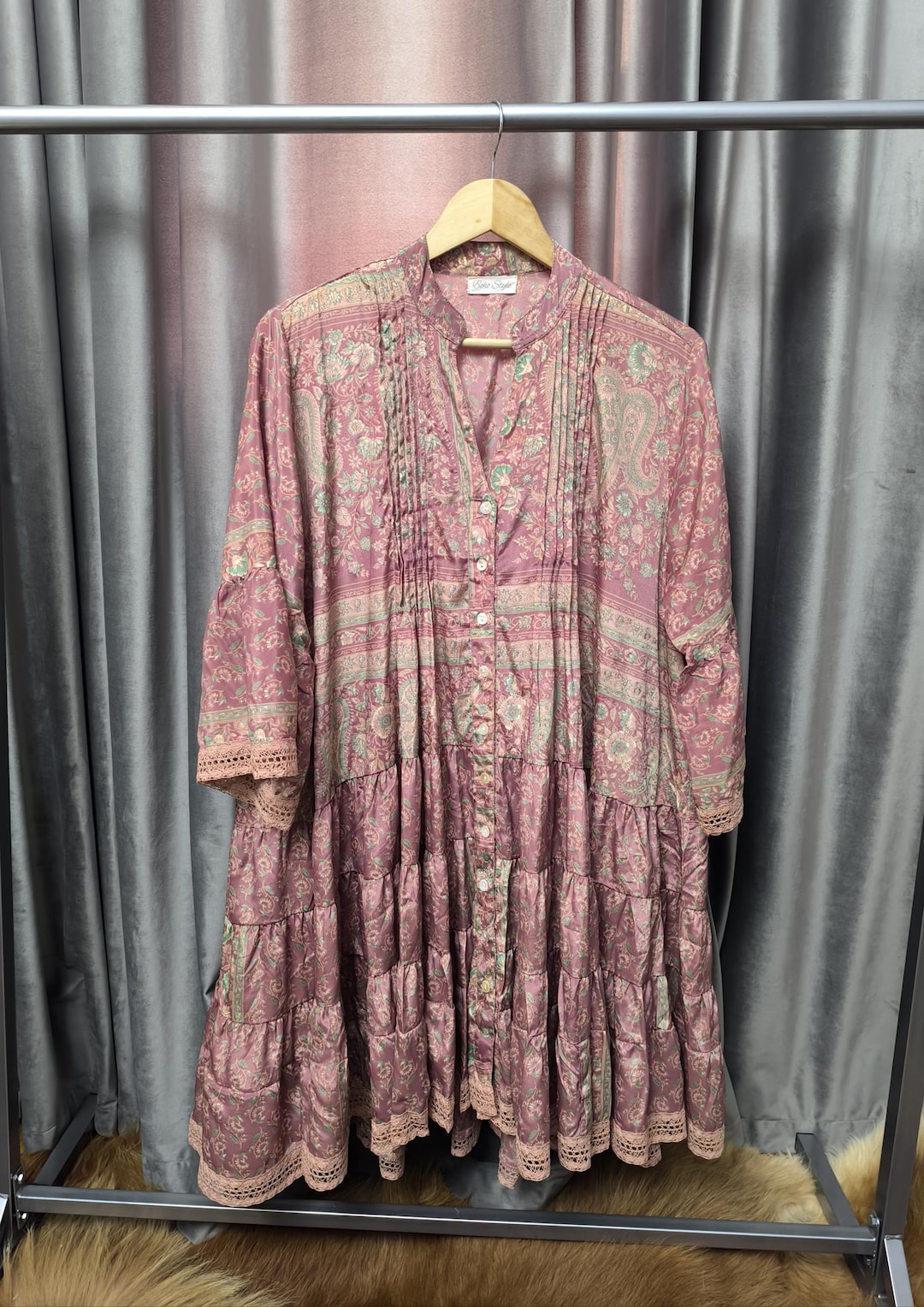 deme by gabriella dress DEVON Women's Party Wear Dresses: Color:Dk Brown Embellishment_Sequins