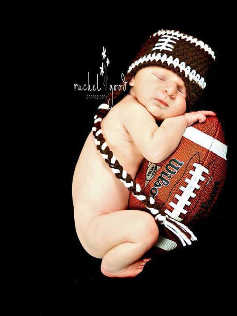 baby football hat, newborn football hat, Toddler football hat image 3