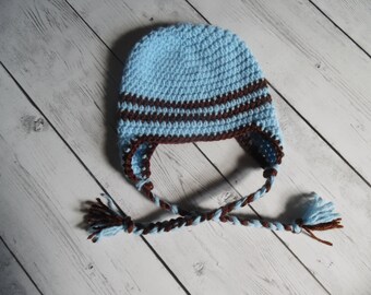 Baby Boy Hat, Crochet Baby Hat, Newborn Baby boy Hat - 0-3 month