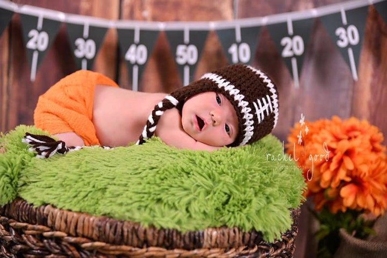 baby football hat, newborn football hat, Toddler football hat image 4