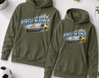 Argentina Soccer Matchday Hoodie | Personalized Back Number Apparel
