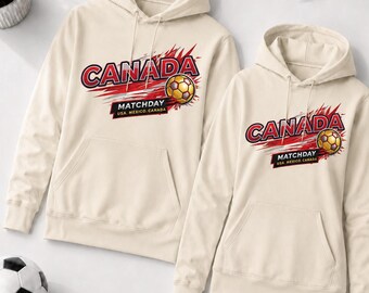 Canada Soccer Match Day Hoodie | Personalized Back Number Apparel