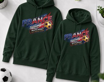 France Soccer Matchday Hoodie | Personalized Back Number Apparel