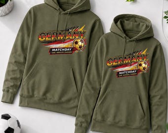 Germany Soccer Match Day Hoodie | Personalized Back Number Apparel