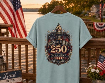 Camiseta América 250 / Águila de la Libertad 1776-2026 / Camiseta Comfort Colors / Camiseta Patriótica del 4 de Julio / Estados Unidos 250 Años de Libertad