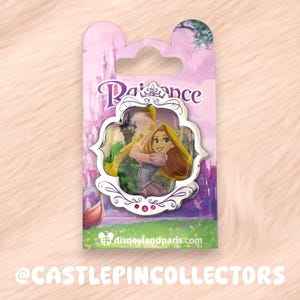 ディズニーランド・パリ ラプンツェル パスカル ピン、塔の上のラプンツェル エナメルピン、本物のディズニー ラインストーン ティアラ トレーディング コレクタブル