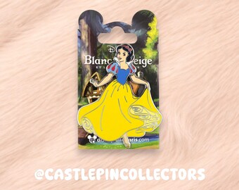 Disney Pins Snow White Blanche Neige Pin - Disneyland Paris Authentic Trading Pin - Classic Disney Princess Enamel Pin - Snow White