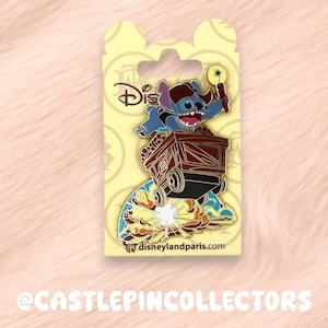 Disneyland Paris Stitch Big Thunder Mountain Pin, Frontierland Trading Emalj Pin