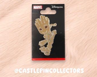 Pin de Baby Groot de Disney, Pin oficial de intercambio de Marvel Guardianes de la Galaxia Disneyland París, Pin esmaltado de Groot adorable