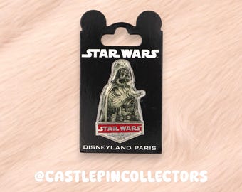 Disney Darth Vader Star Wars Pin - Disneyland Paris Authentic DLP Trading Pin - Sith Lord Enamel Pin - Star Wars Sketch Style Collectible