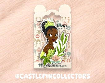 Princess Tiana Disney Pin - Disneyland Paris Exclusive - The Princess and the Frog Enamel Pin - Tiana Bayou Adventure - Disney Pin Trading
