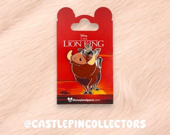 Pin de Timón y Pumba de Disney - El Rey León - Exclusivo de Disneyland París - Pin esmaltado Hakuna Matata - Disney Trading - Suricata y jabalí