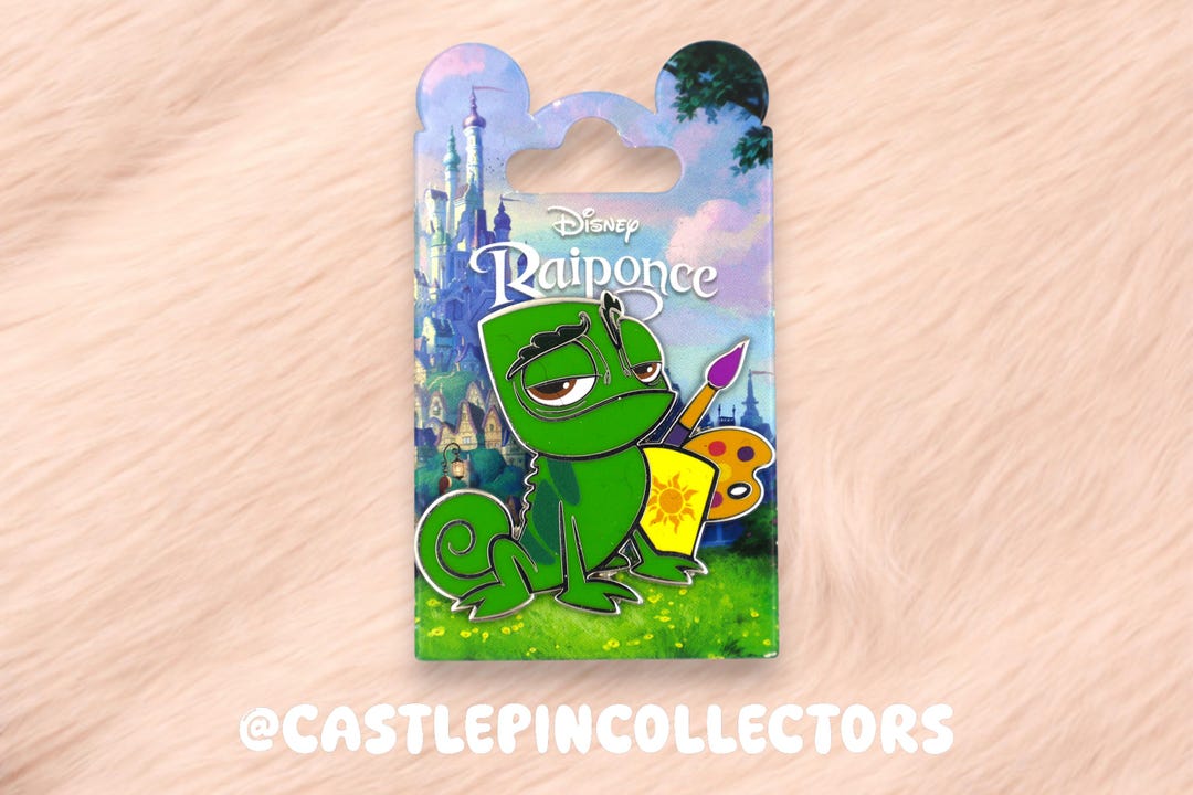 Pascal Tangled Grumpy Disney Pascal Pin Tangled - Artist Pascal With Paint Palette Enamel Pin ...