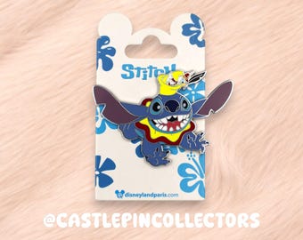 Disneyland Paris Stitch Dumbo Crossover Enamel Pin – Experiment 626 Flying Elephant Collectible
