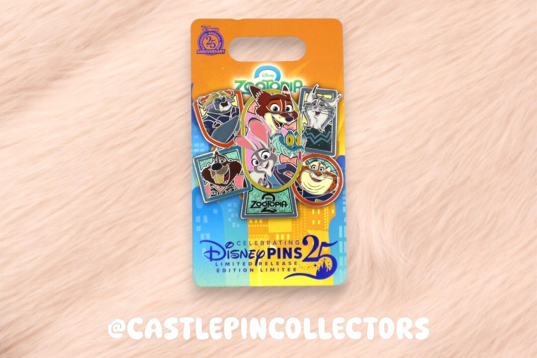 Destination Zootopia Pin Zootopia 2 Limited Release Pin, Disney Pins 25th Anniversary Collection ...