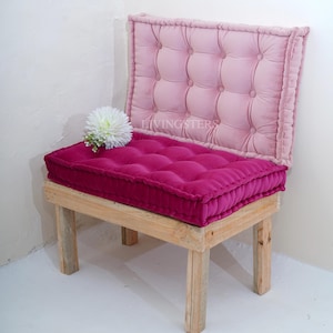 Custom Tufted Bench Cushion | Floor Sofa, Window Seat, Reading Nook Padding