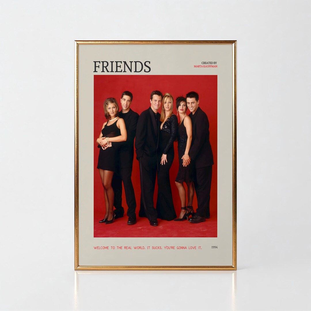 Friends TV Show Poster, 90s Wall Art, Central Perk Print, TV — free download
