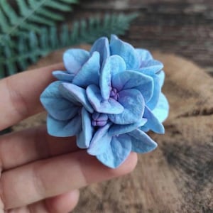 Moule en silicone fleur d'hortensia Moule floral 3D pour incrustation de bougies et fond de cire de savon