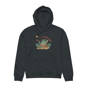 Relaxing Frog Drummer Hoodie | Beach Illustration, 'Weekend on Airplane Mode' Bild 11