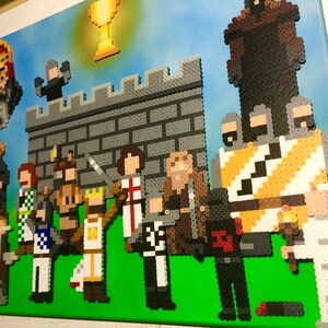 Monty Python Holy Grail Retro Art, 8 Bit Pixel Art, Perler Beads on ...