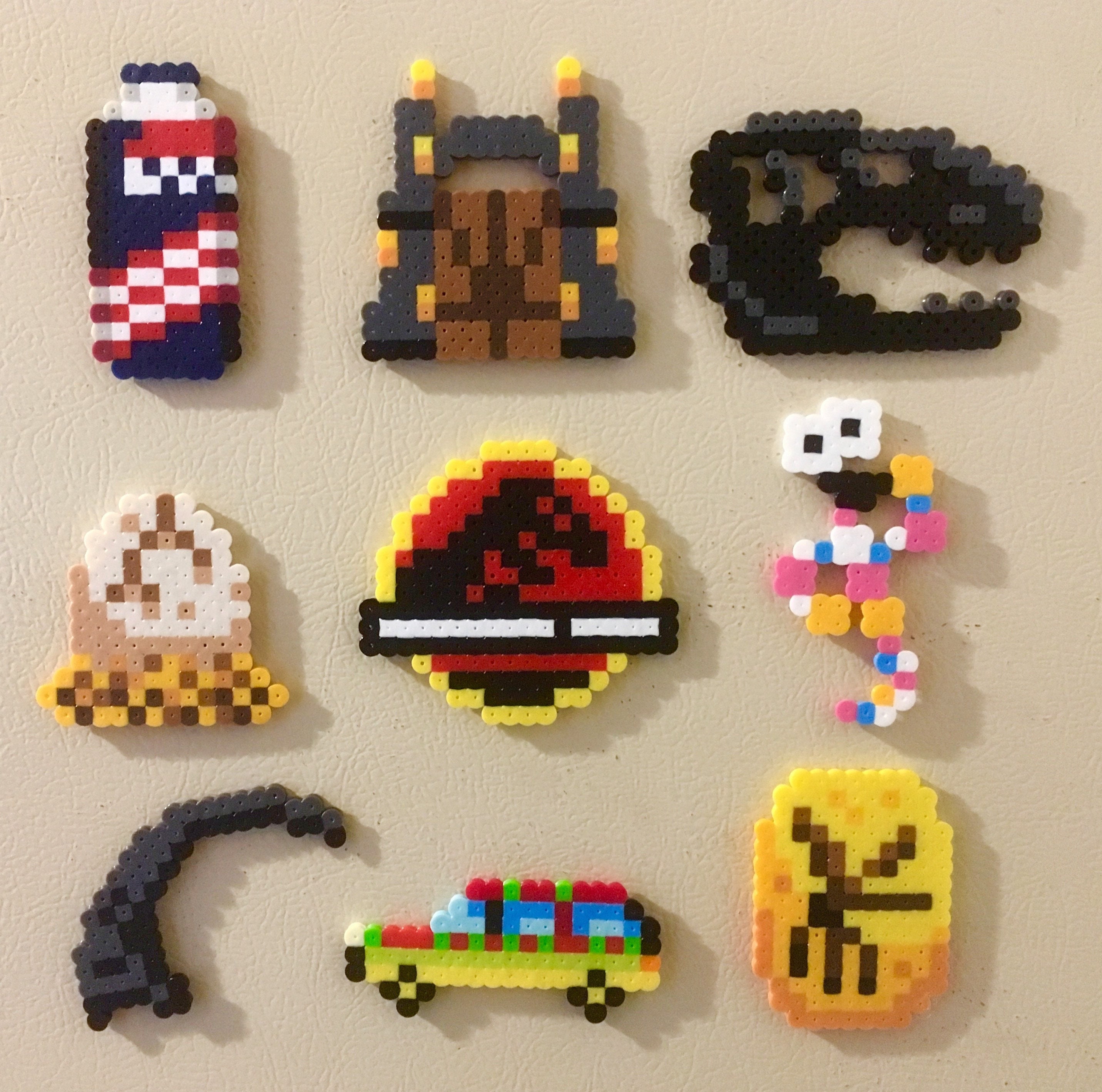 Jurassic Park Retro Perler Bead Icons Imanes Pines 8 bit Pixel | Etsy