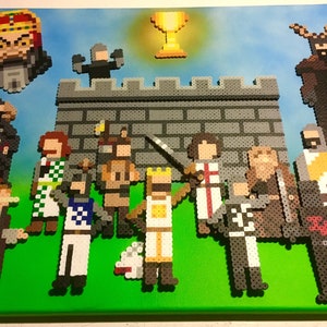 Monty Python Holy Grail Retro Art, 8 Bit Pixel Art, Perler Beads on ...