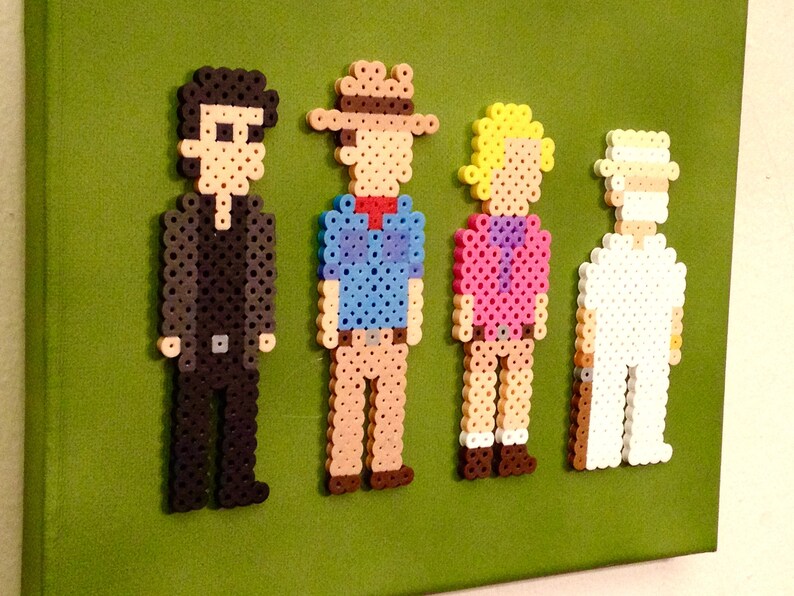 Jurassic Park Retro Art. 8 bit Pixel Art. Perler Beads Etsy