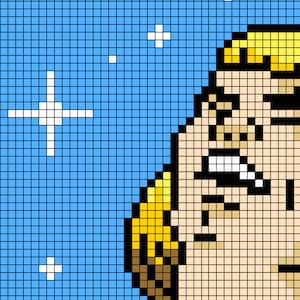 He-Man Sjunger! Pixelmönster - Korsstygn - Pärlpärlor - DIREKT NEDLADDNING