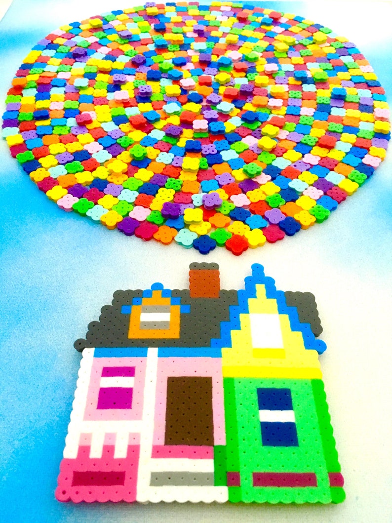 3D House From UP Perler Bead Pixel Pop Art Etsy