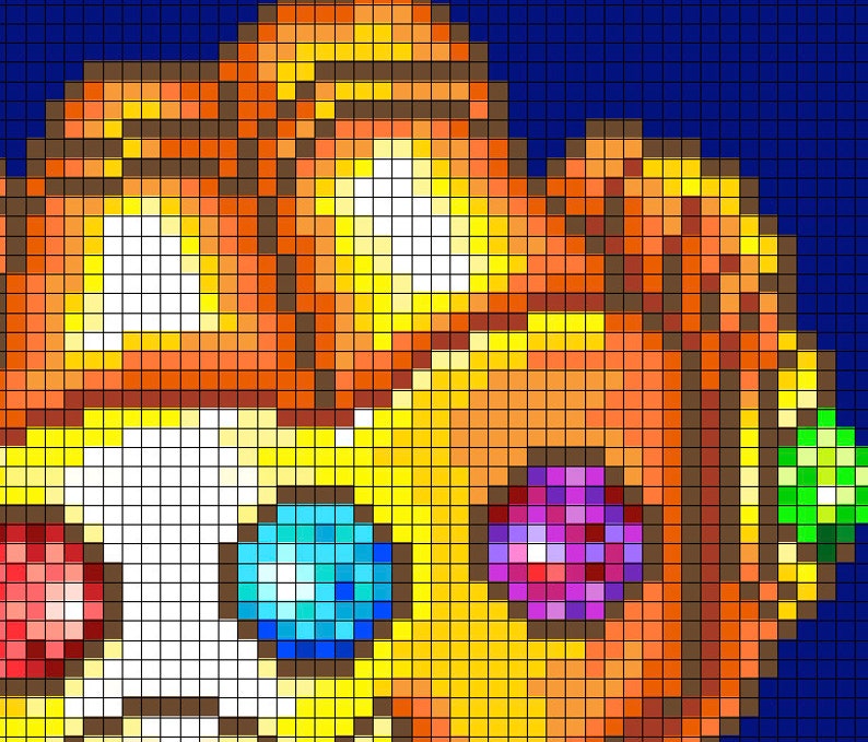 Infinity Gauntlet Pixel Pattern Perler Beads Cross Stitch Etsy