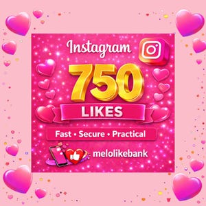 750 Instagram Likes | Social Media Promotion, Profile Boost (Digital Service)