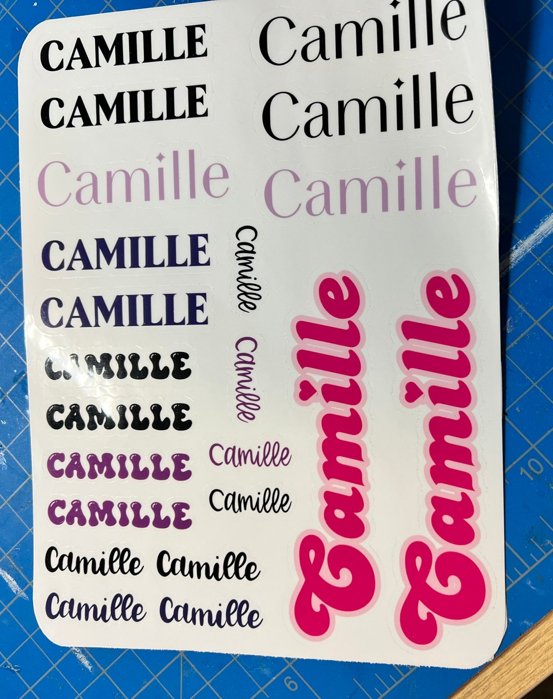 Name Stickers/ Custom Stickers/ Name Labels/ Handmade - Etsy