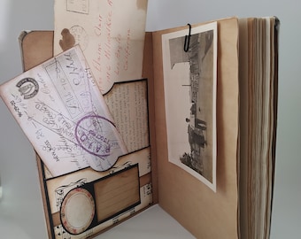 Pocket Journal - Handmade - Cloth Cover 7 3/4" x 5 1/2"