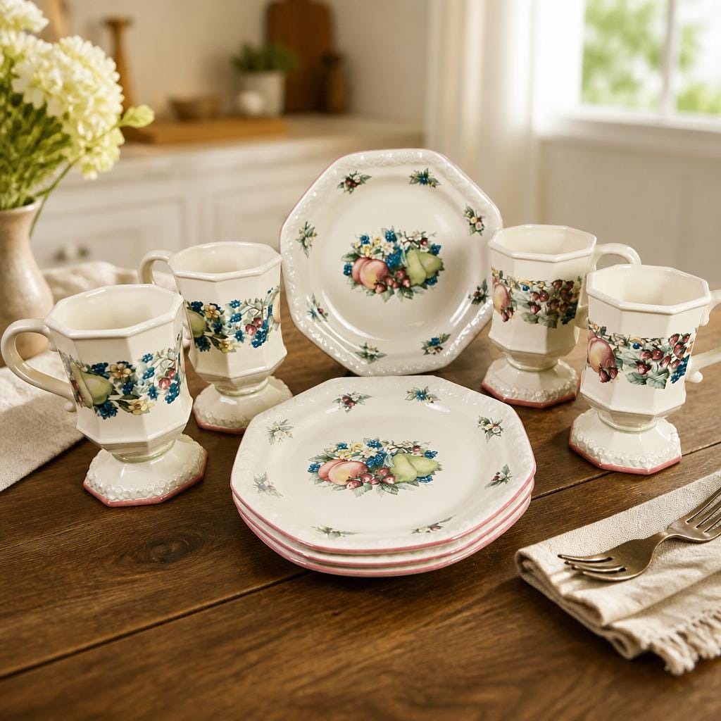 Vintage Dinnerware Sets for 8 - Etsy