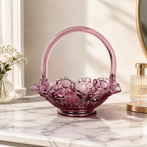 Fenton Rose Basket - Etsy