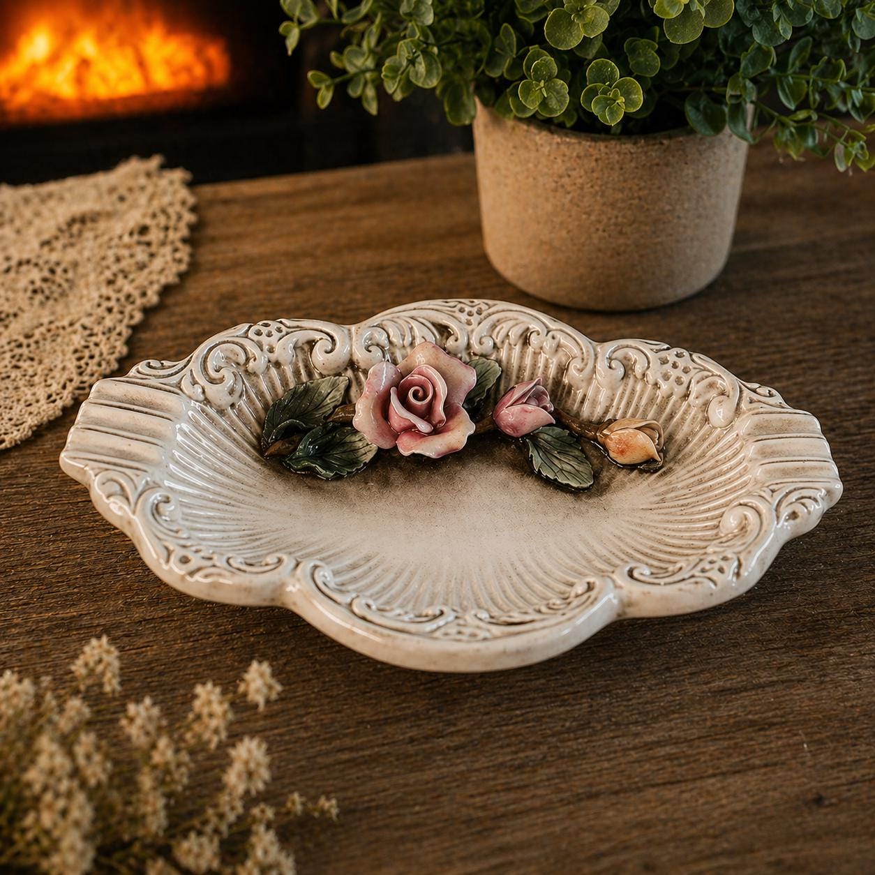 Capodimonte Ashtray - Etsy