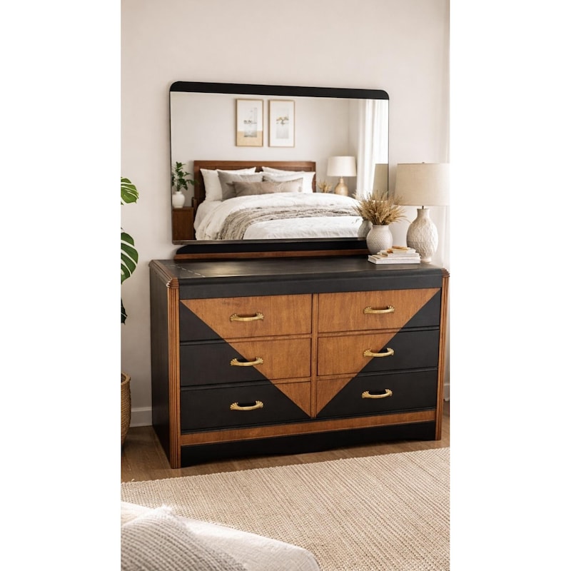 Antique Furniture Dresser With Mirror - Etsy