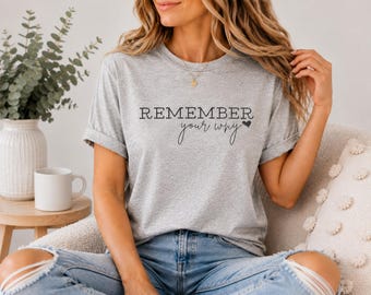 „Remember Your Why“-T-Shirt | Inspirierendes Shirt mit Typografie