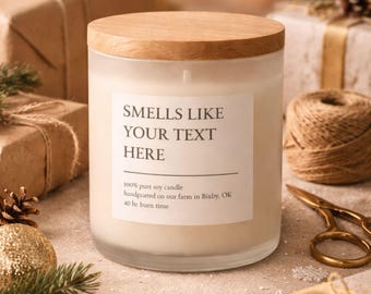 Doftar som ett personligt ljus / Doftljus / Present till henne / Present till honom / Jul, Brudtärna, Rolig, Födelsedag, Pensionering, Vänskap