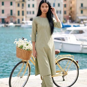 straight cut top dress Women's Color-Block T-Shirt Mini Dress Pocket Straight Cut