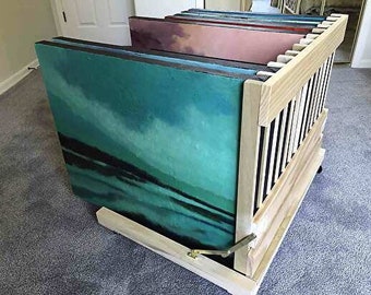 How to Build Your Own Canvas Storage Rack for Artists & Painters - Easy to Follow Instructions with Pictures - DIGITAL PDF File