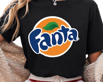 Fanta Logo Shirt, Youth Soda Tee, Group Soda Shirts, Drinking Party Tees, Halloween Shirts, Casual Wear Shirts, Fanta Graphic Tees