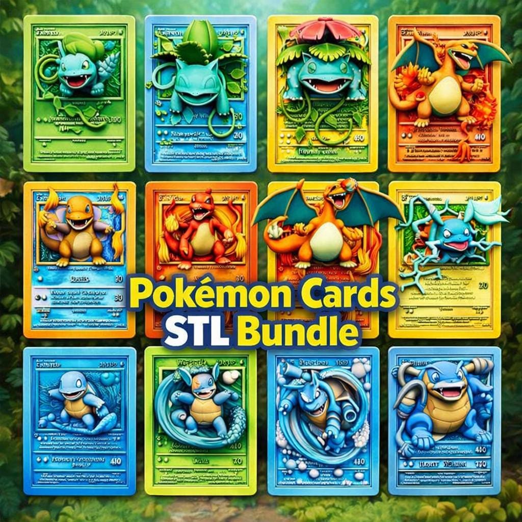 3d Pokemons Cards - Etsy