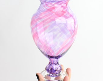 Small Hand Blown Art Glass Vase