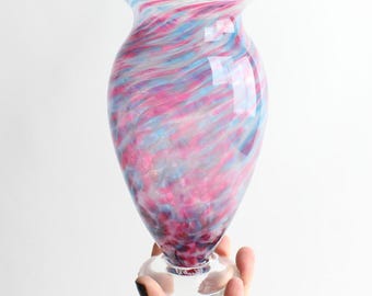 Small Hand Blown Art Glass Vase